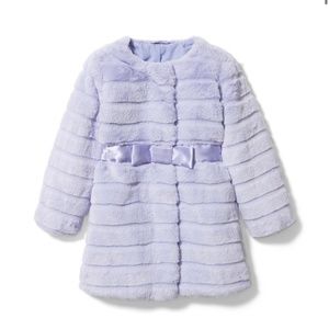 Janie and Jack faux fur coat